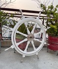 Nautical Wooden Ship Wheel Wall Decor Helm Maritime Custom Wood Handles Home 36 