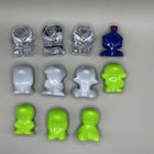 Vintage Gogos Crazy Bones 1990 s Aliens Lot Of 11 Figures Glowing Eyes