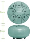 Mi   Vi 2021 Professional Steel Tongue Drum 8  Sage Green - Nib