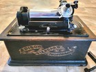 Antique Working 1903 Edison Standard Phonograph Golden Oak Wind-up Cylinder