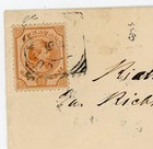 Netherlands Antilles Sc 22 single Frank -curacao-6 6 1900 -to Usa-camden N j  Ju