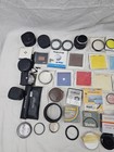 Big Lot Of Vintage Camera Filter Lenses   Converters Many Different Brands