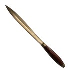 Vintage Brass Letter Opener With Wood Handle     6  Desk Tool