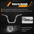 Monkey Bar Ape Hangers Handlebar For Harley Davidson Fat Boy Heritage Silvery