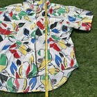 Vintage 80s Mulitcolor Floral Button Up Blouse Peppertree Size Large  