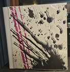 Vintage Mead Trapper Keeper Designer Series 29100 Magenta Stripes Splatter