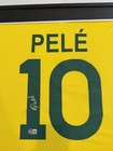 Pele Signed Brazil Athleta Jersey Framed Beckett Coa Autographed Display