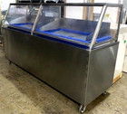 Custom Win-holt Sea Food Ice Bin Insulated Display Table W  Cambro Bar Bases