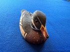 1989 Wood-look Hand Painted Wood Duck Drake Decoy Artist Signed  5  Long
