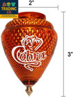 Cobra Set Of 3 Spinning Tops Durable Plastic Metal Tip Spinners Traditional Trom