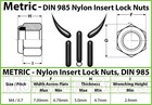 M4-0 70 Stainless Steel Nylon Insert Hex Lock Nut  Metric Din 985 A2   18-8