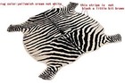 Large Cowhide Rug Faux Zebra Cow Hide Carpet Home 4 8x4 9 Feet Animal Printed Us