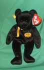 Haunt Ty Beanie Baby Black Halloween Teddy Bear Mwmt Birthday October 27 2000