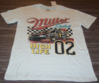 Vintage Style Miller High Life Beer Racing T-shirt Mens Small New Nascar