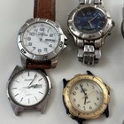 Untested Vintage Men   s Watch Lot Quartz Stainless Bum Fossil Timex Expedition