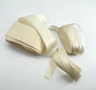 Lot Antique Pure Silk Ribbon Ivory Cream Doll Dressing Read