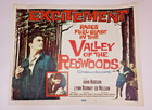 3 Vtg 1960 Movie Lobby Cards Valley Of The Redwoods 11x14 John Hudson