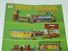 Whitman Tiny Train Press Out Foldable Train Book 1975 No  1919 New Unpunched