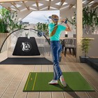 Golf Practice Hitting Mat Premium Turf W 2 Tees   Alignment Sticks 5 X 4 Ft 20mm