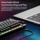 Gm325pro Mechanical Keyboard 104 Keys Rainbow Led Backlit Wired Gaming Keyboards