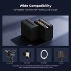 2 Pack Np-f970 Battery And Dual Battery Charger Compatible With Sony Np-f970