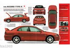 1998   1999 Honda Accord Type R Spec Sheet brochure