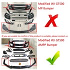 For Ford Mustang 14-21 Modified W  Gt500 Ampp Bumper Front Lip  winglet Splitter