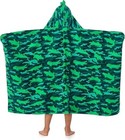 Saint Eve Green Gator Youth Hooded Beach Wrap towel 30 X 50 Inch With Mittens