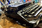 Nice  1934 Corona Standard Glossy Black  flat Top  Typewriter W  Case