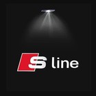 2pcs Led Car Door Projector Light For Audi A6 C5 C6 C7 C8 A4 B5 B6 B7 B8 B9 S3