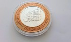 Orleans Vegas  10  999 Silver  60 0z   Brass Gaming Token Reverse Alligater Slot