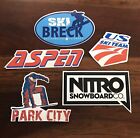Snowboard Ski Sticker Pack Lot Aspen Breakenridge Jackson Hole Burton Ride Anon