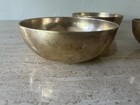 Vtg Singing Bowls Brass Bronze Set Of 3 Small  Yoga  Meditation  Asian Tibet 