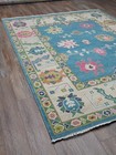 Turkish Oushak Rug modern Multicolored Area Rug 8x10 handmade Bohemian Rug