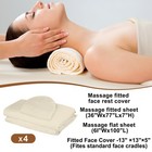 4 Sets Premium Microfiber Massage Table Sheets Set 3 Piece Set Includes Massa   