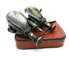 Antique R j Beck Ltd 1857 Brass Binoculars With Leather Case  Nautical Collector