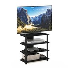  Turn-n-tube Easy Assembly Petite Entertainment Center   Tv 4-tier Blackwood