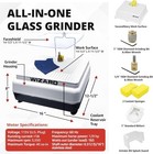 Inland Craft Wizard Iv Glass Grinder   Stained Glass Grinding Shaping Machine