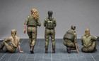 1 35 Scale Israel Defense Forces Soldiers 5set Unpainted Resin Model Kit Toy