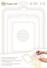 Project Life Card Trimmer Tool Set Scrapbooking 380600  2  Templates  1  Blade