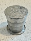 Vintage Souvenir Soda Springs  Idaho - Aluminum Tin Collapsible Travel Cup W lid
