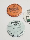 Vintage 1980s Toy Show Exhibitor Buttons Pinbacks Lot Of 5