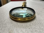 10 5  Brass Magnifying Glass - Antique Finish Hand Held Magnifier-vintage Style