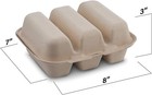Mt Products 3 Compartment Pulp Fiber Taco Holders 8  X 7  X 3  - Pack Of 300