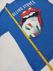 Rolling Stones    14 On Fire    Blue Concert T-shirt     Rome  2014      Size Large