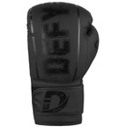 Defy   Synthetic Leather Boxing Glove Thai Punch Training Sparring Gloves Black