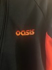 Rare Vintage Oasis Track Jacket 2001 Tour Sz S Black Orange  100  Authentic