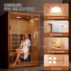 Pabimia 2- Person Infrared Sauna  Wifi   Bt And App Control Indoor Sauna