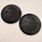 Mesa Brasil Halloween Witch Moon Dinner Plates Set Of 2 Black Matte Spooky