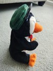 Coca Cola Collectible 1997 Bean Bag Plush Penguin In Delivery Cap Rare Stuffed